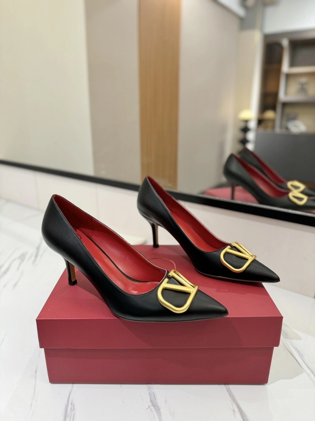 COCO-- V1859ti9o 1W2S0EN0DSH0NO Heel height：7.5CM goatskin Calfskin item:E-X138C3024